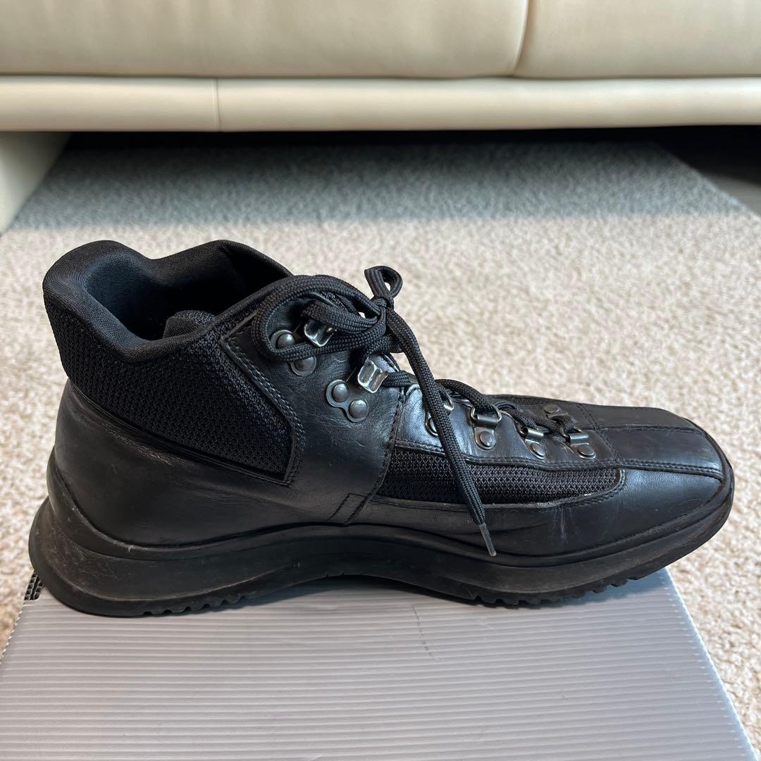 PRADA プラダ メンズ スニーカーブーツ 黒 レザー