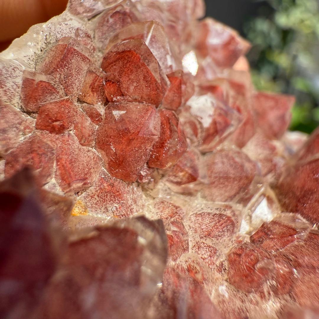 希少❣️ ザンビア産　高品質　幻影水晶　レッドファントム　クラスター　赤富士②