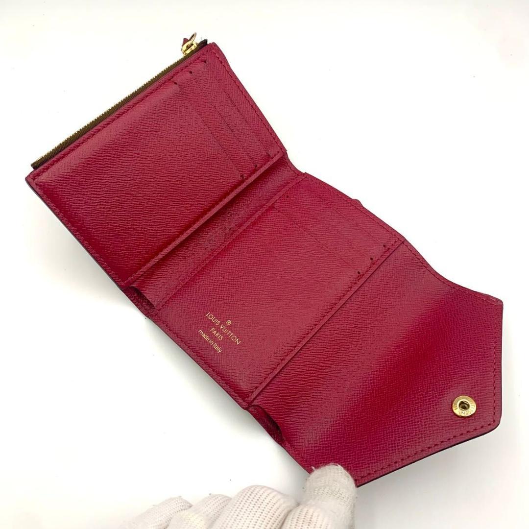 鑑定済み ルイヴィトン ポルトフォイユ ヴィクトリーヌ 財布 コンパクト三つ折り