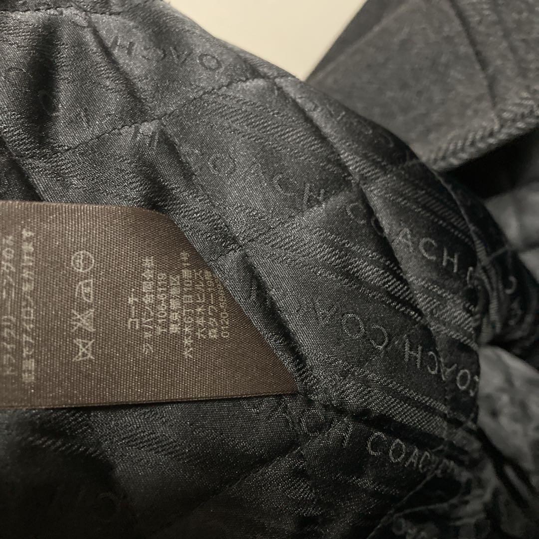 超美品 COACH コーチ ウール コート ビジネスコート