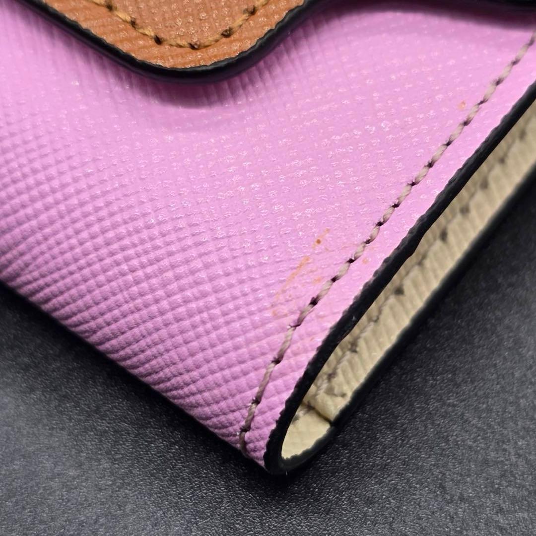 【新品】MARNI マルニ キーケース 6連 バイカラー レザー ブラウン PK