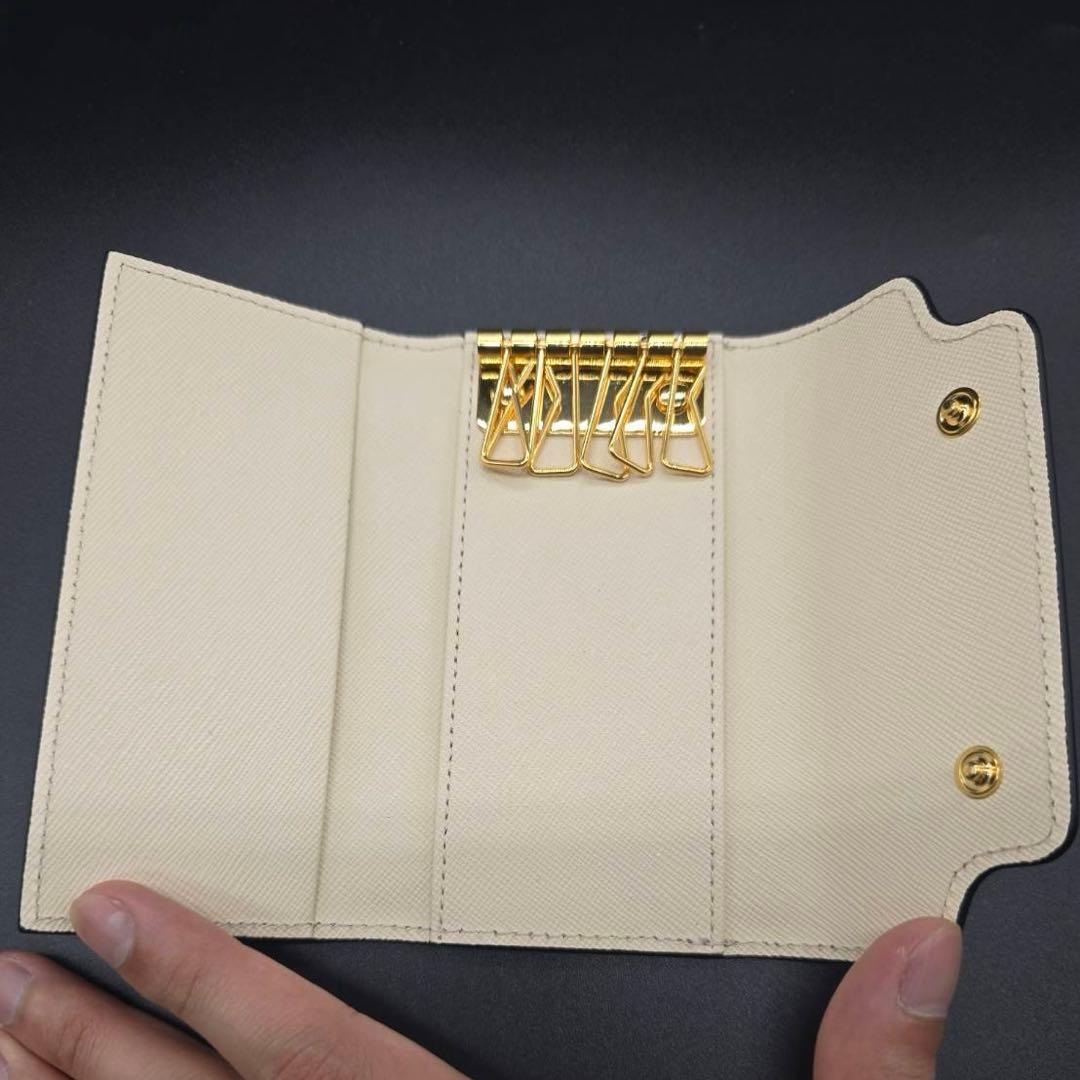 【新品】MARNI マルニ キーケース 6連 バイカラー レザー ブラウン PK