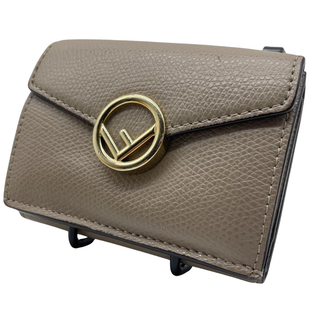 FENDI フェンディ　ズッカロゴ　スモールウォレット　三つ折り財布　付属品完備