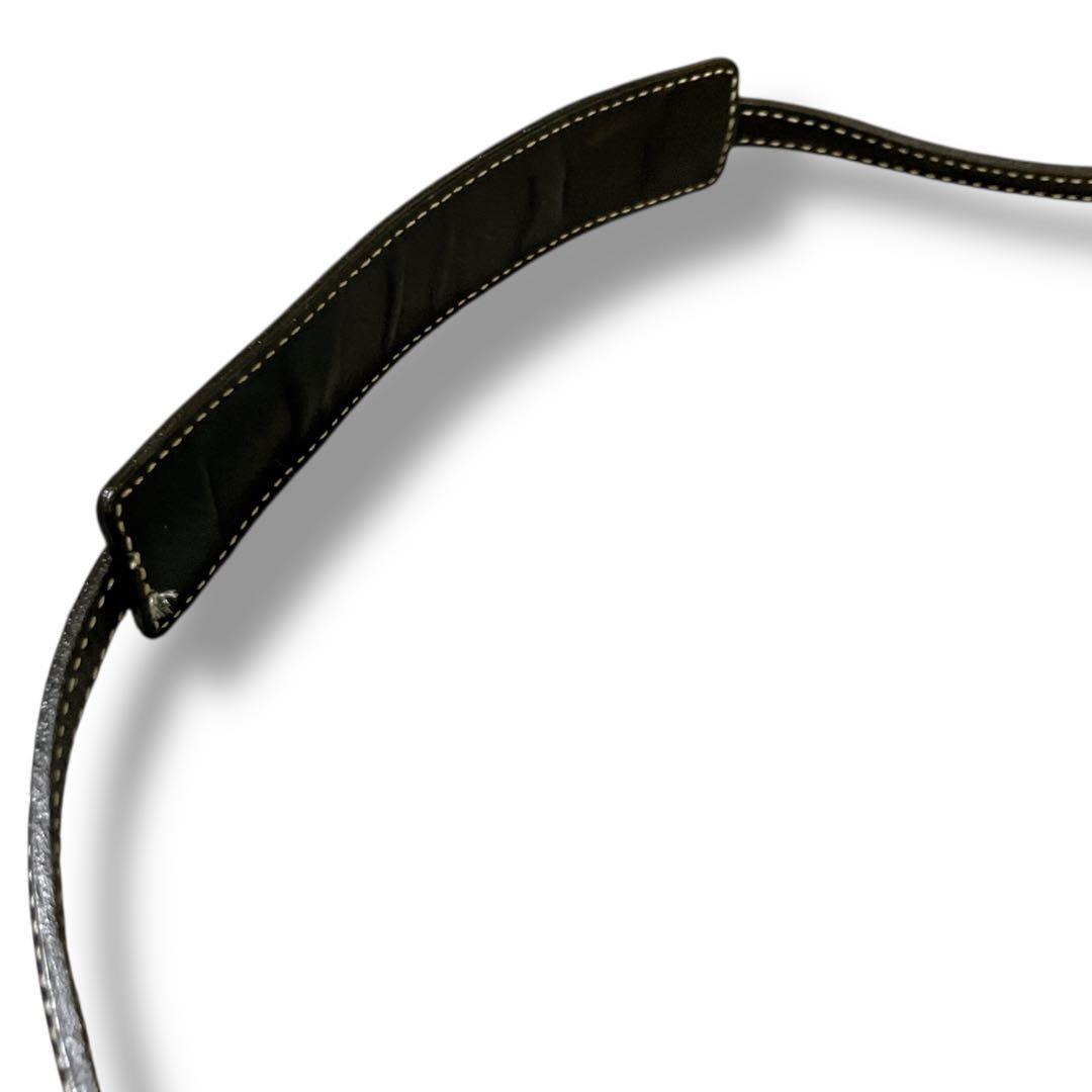 コーチ シグネチャー 肩掛け可 アクセサリーポーチ ワンショルダーバッグ 黒