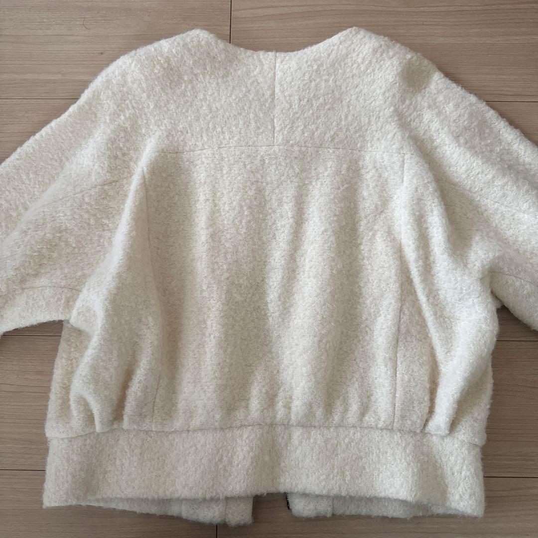 TOMORROWLAND ノーカラージャケット アイボリー