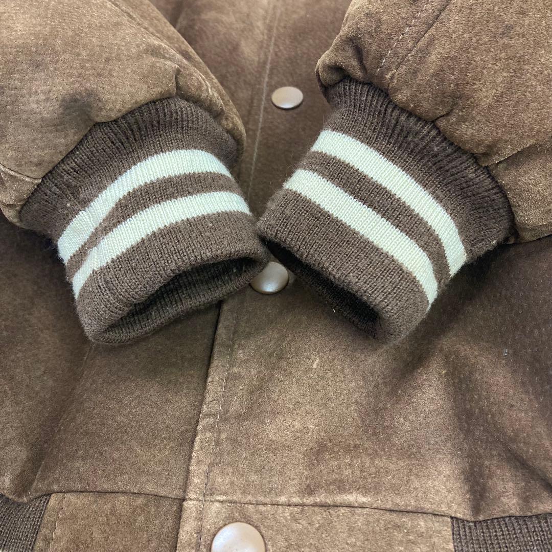 CONVERSE スタジャン レザー 中綿 ALL STAR ブラウン L