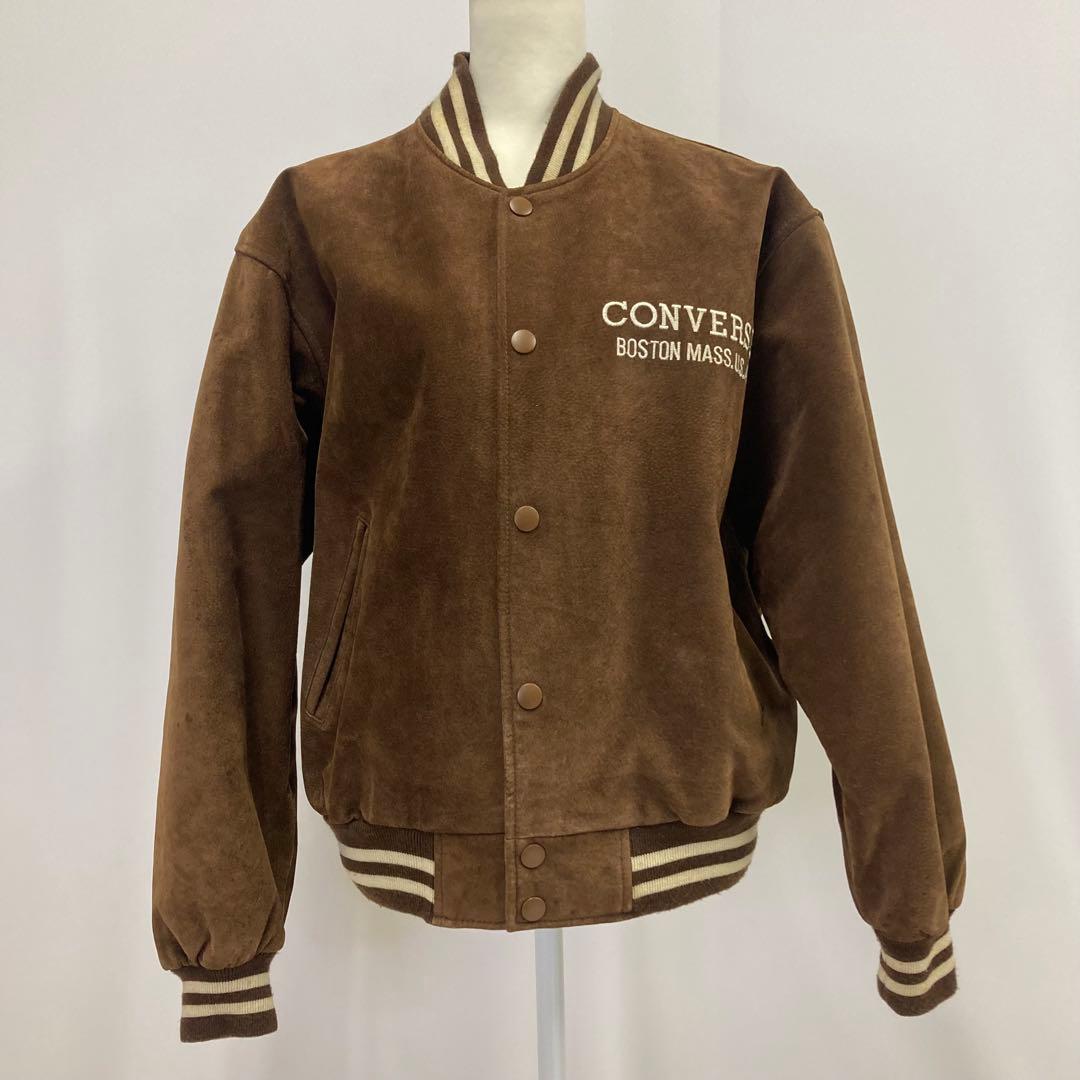 CONVERSE スタジャン レザー 中綿 ALL STAR ブラウン L