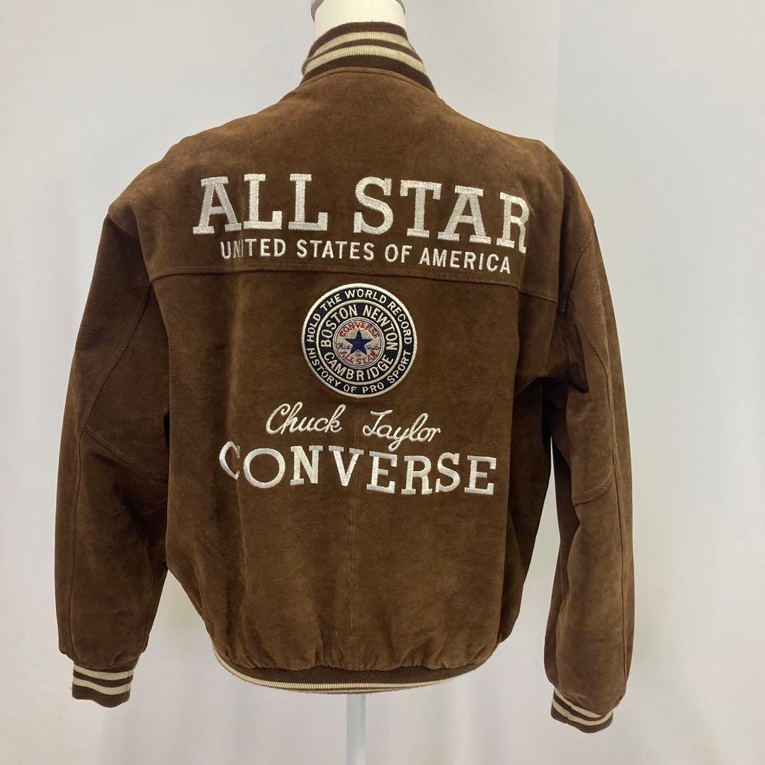 CONVERSE スタジャン レザー 中綿 ALL STAR ブラウン L