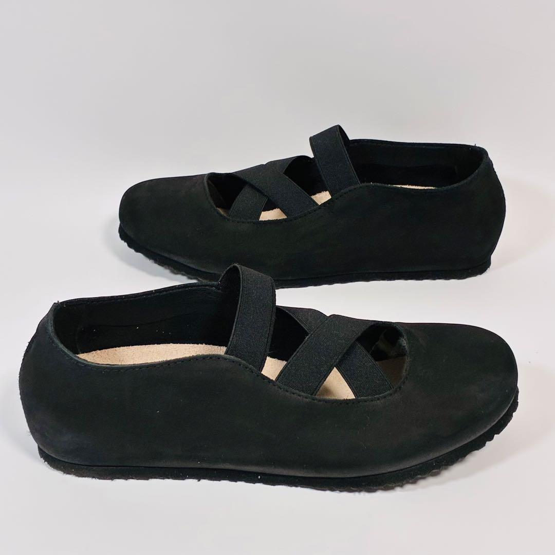 【超美品】ビルケンシュトック　サンタアナ　バレエシューズ　黒　37