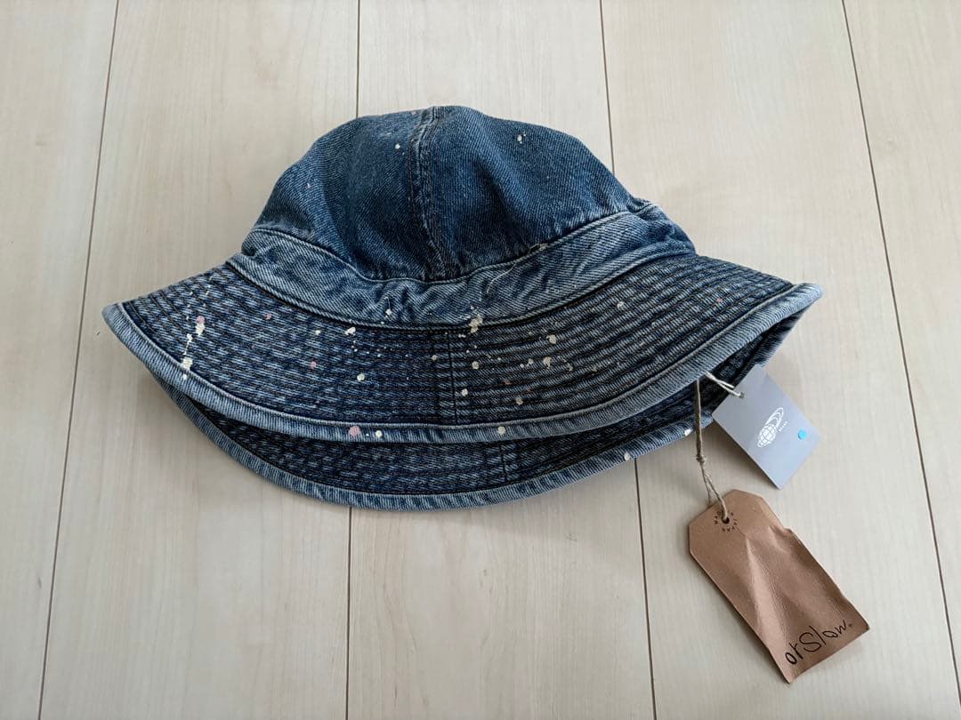 新品タグ付★orSlow★オアスロー★デニムバケットハット★