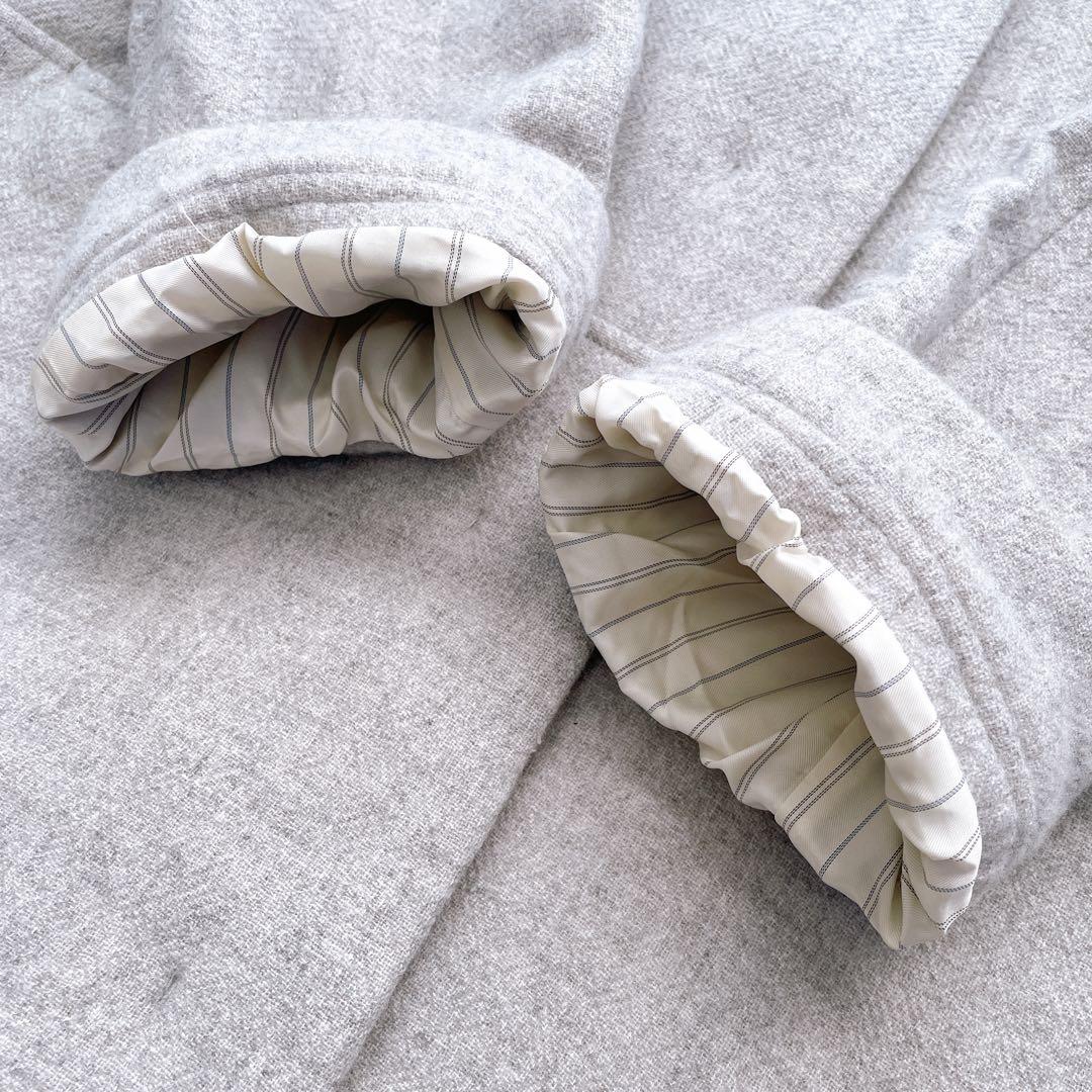 美品✨北欧暮らしの道具店 ノーカラー ロングコート ふんわり柔らかシルエット