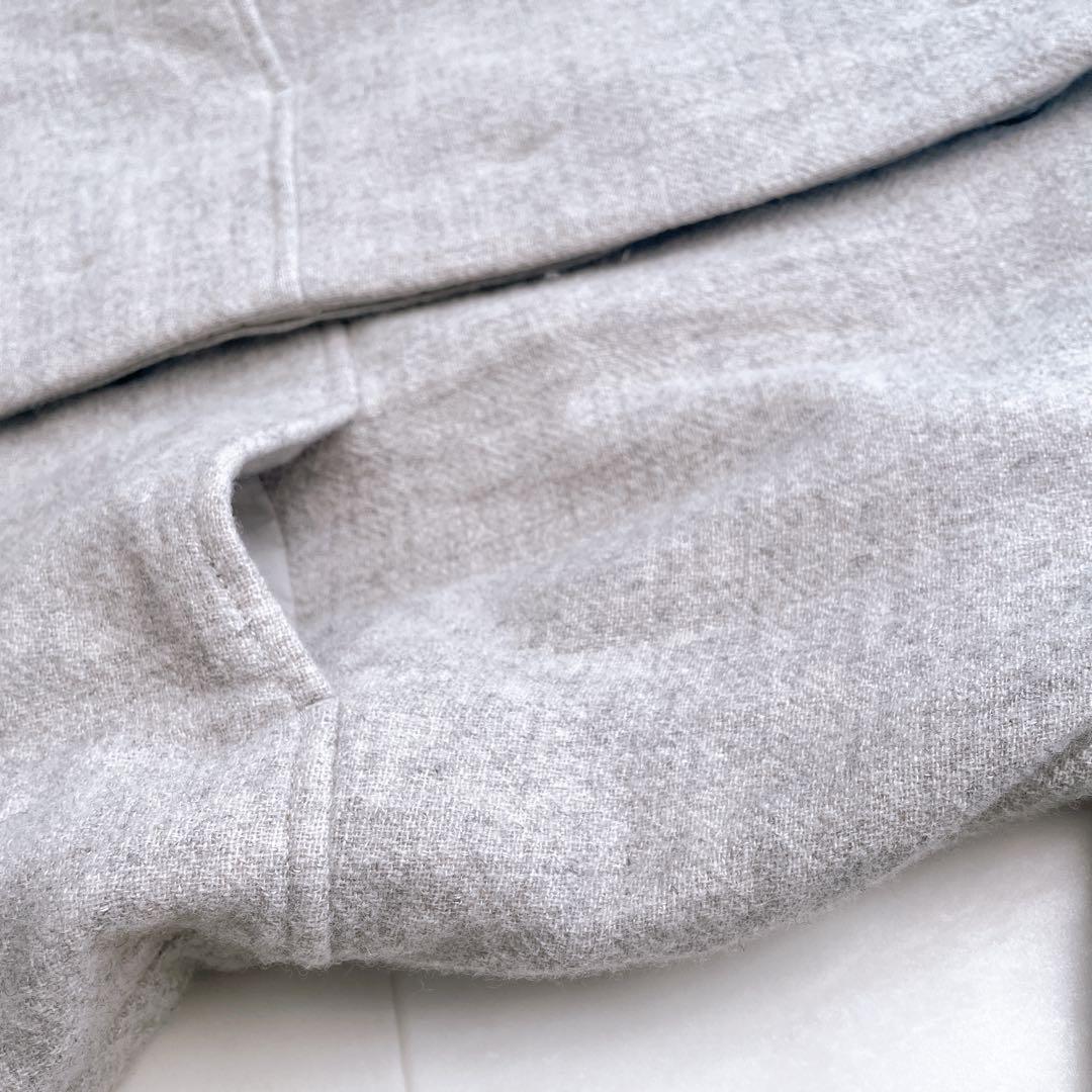 美品✨北欧暮らしの道具店 ノーカラー ロングコート ふんわり柔らかシルエット