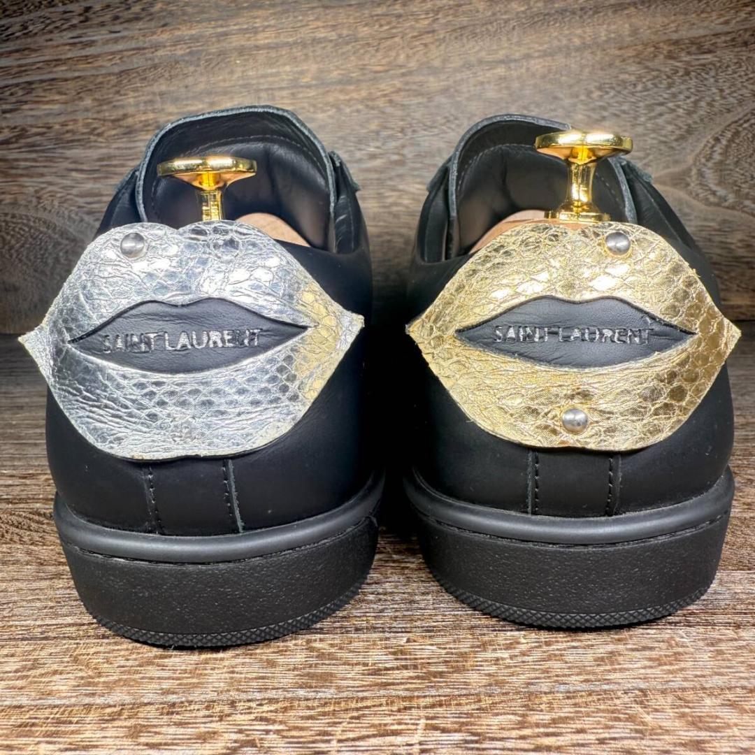 美品◆SAINT LAURENT◆サンローラン 24.5cm レザースニーカー