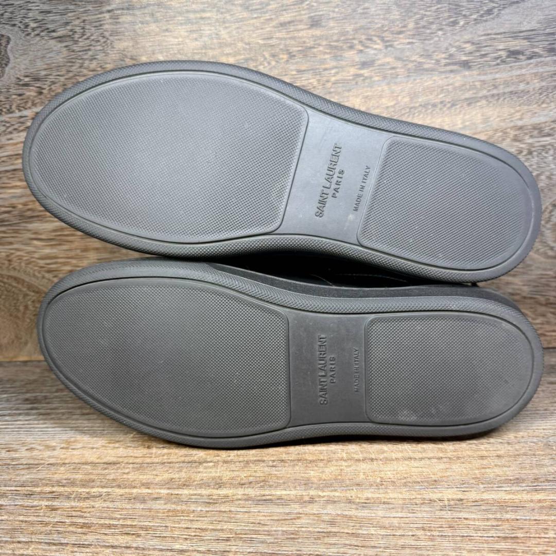 美品◆SAINT LAURENT◆サンローラン 24.5cm レザースニーカー