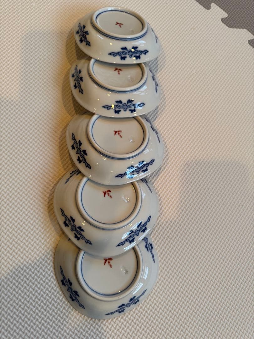 有田焼春秋文【小皿】季節感ある5枚セット