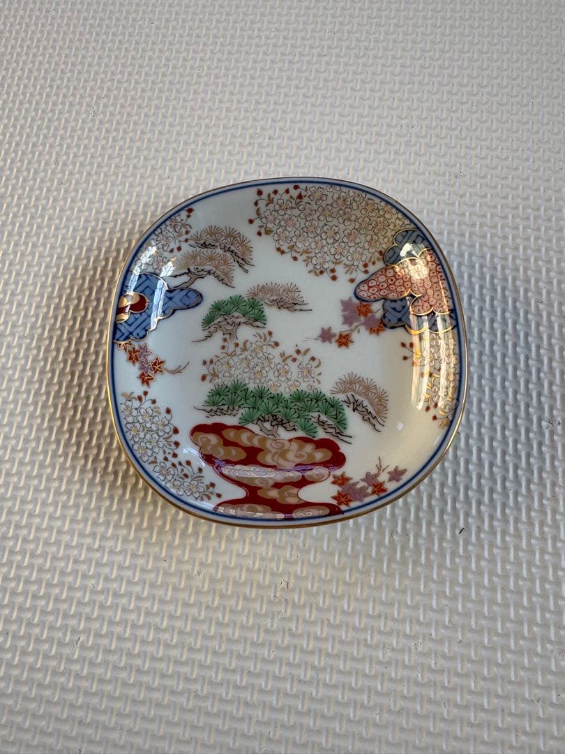 有田焼春秋文【小皿】季節感ある5枚セット