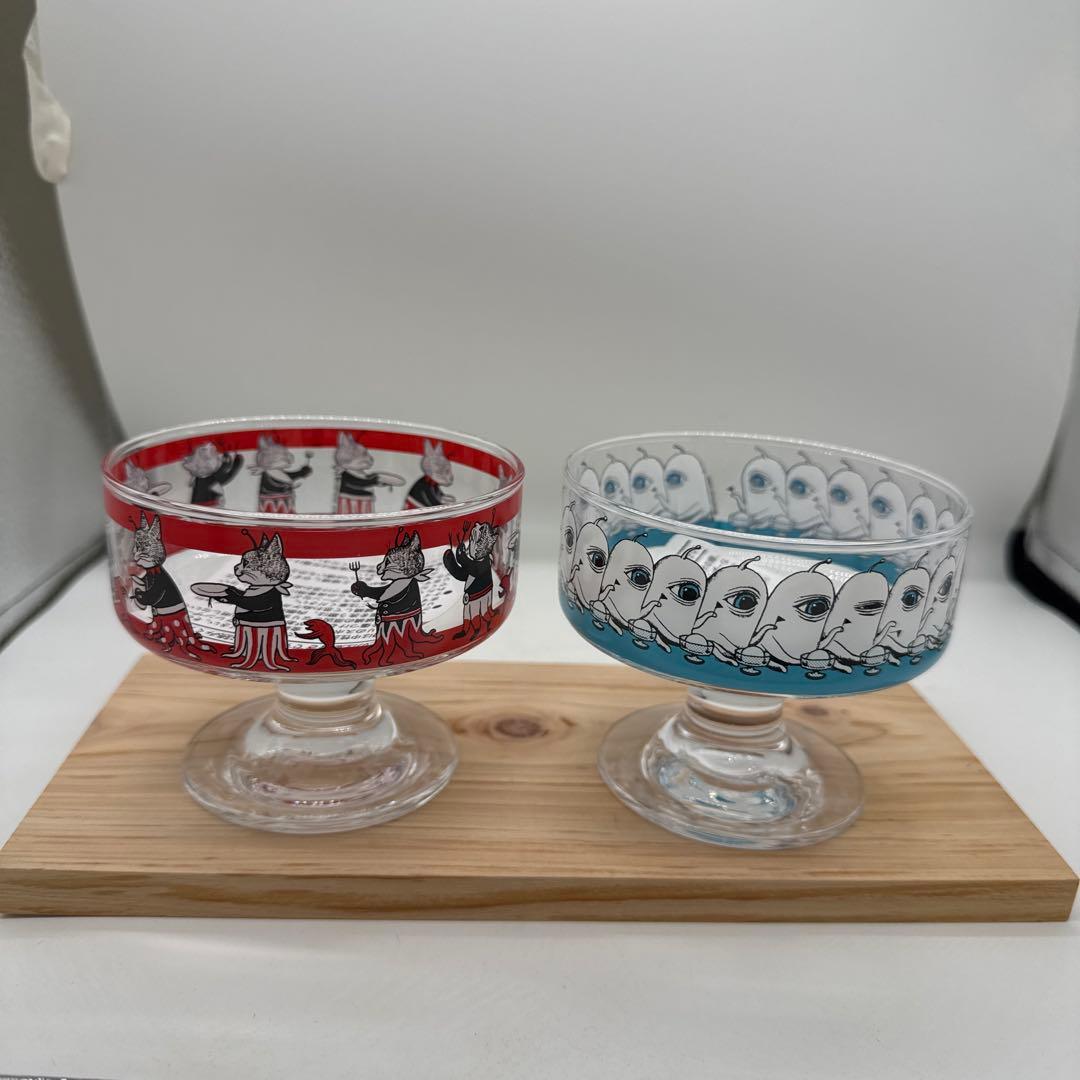 ヒグチユウコ　アイスクリームグラス　ひとつめちゃん　GUSTAVE セット