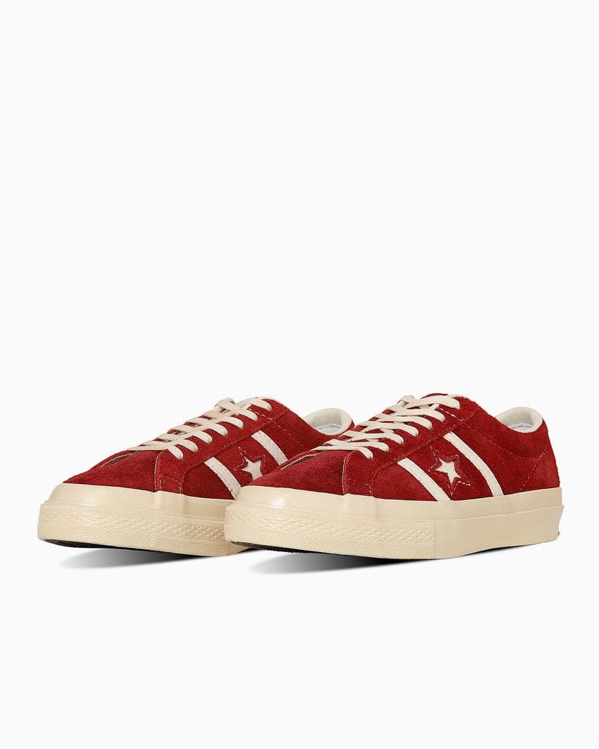 靴 converse STAR&BARS SUEDE red