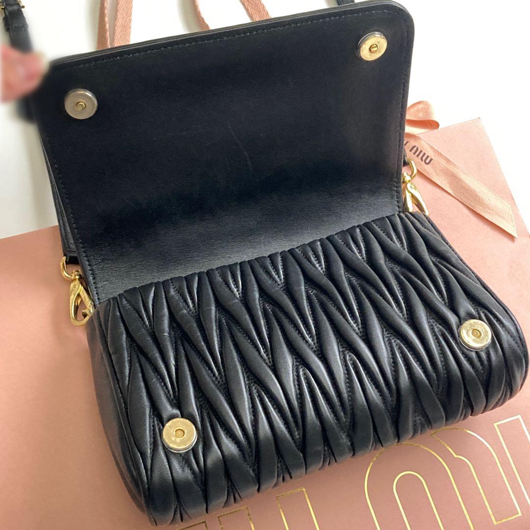 あ*き様 ❤️美品❤️miumiu マテラッセ ショルダーバッグ マグネット フ