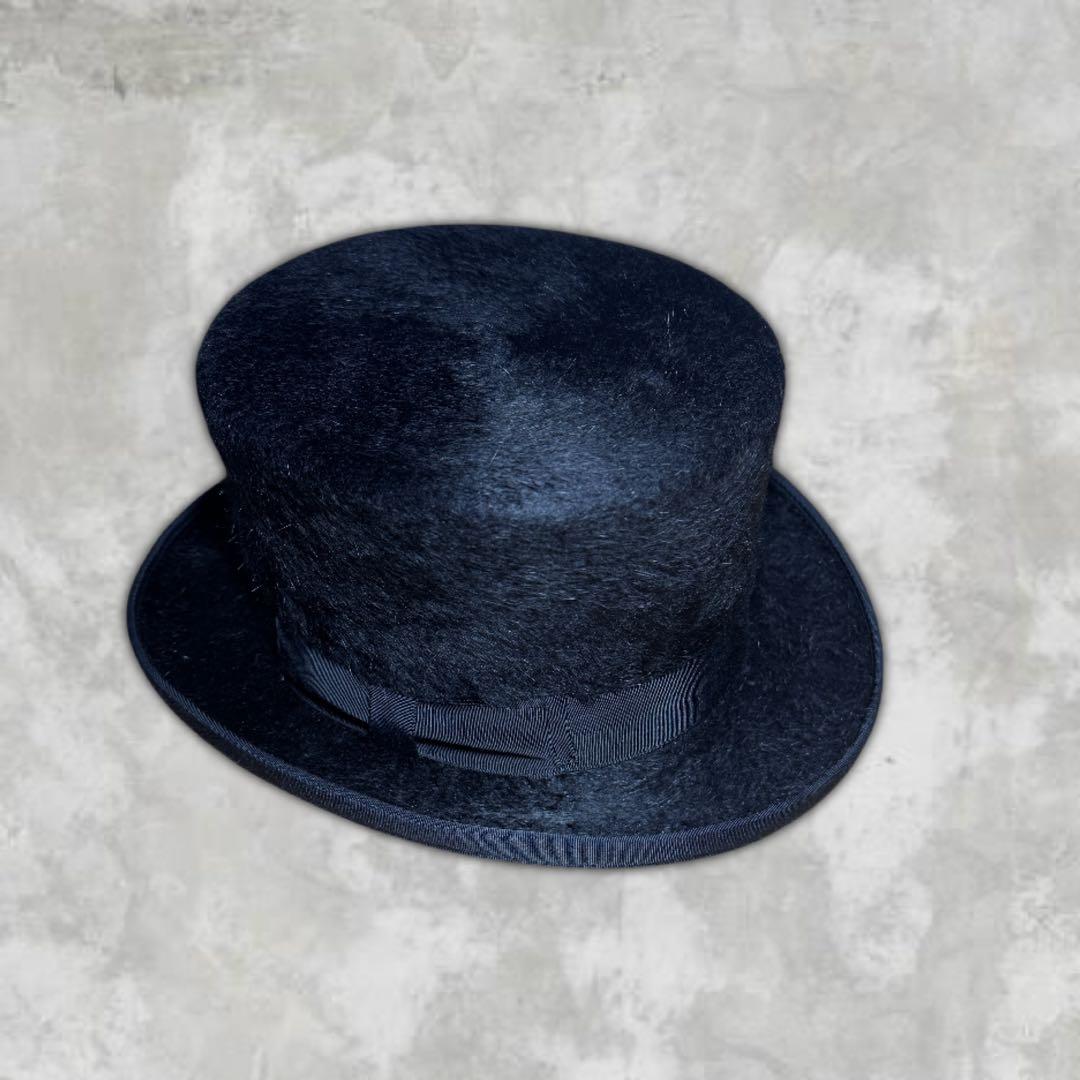 最高級 CA4LA ラビットファー ハット ハンドメイド 手作り シルクハット