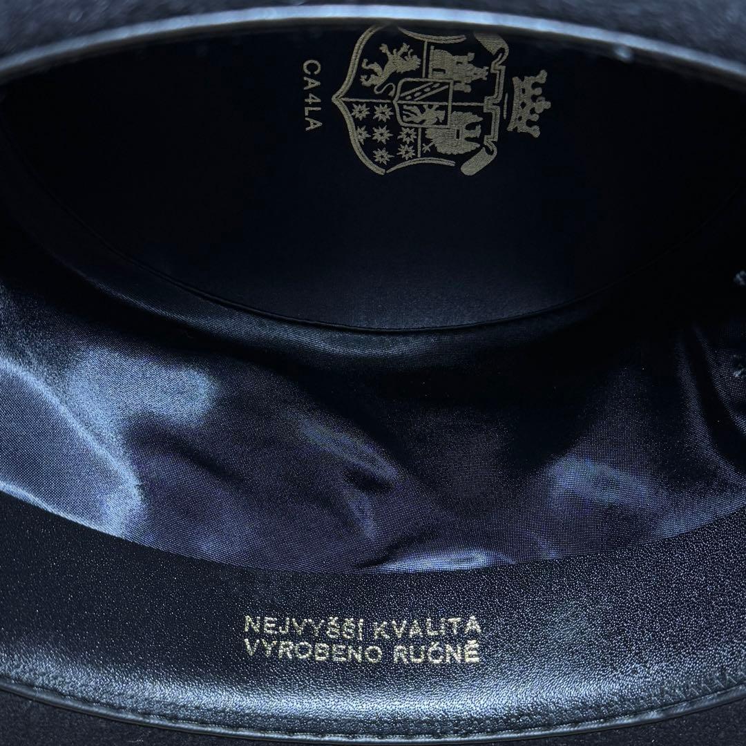 最高級 CA4LA ラビットファー ハット ハンドメイド 手作り シルクハット