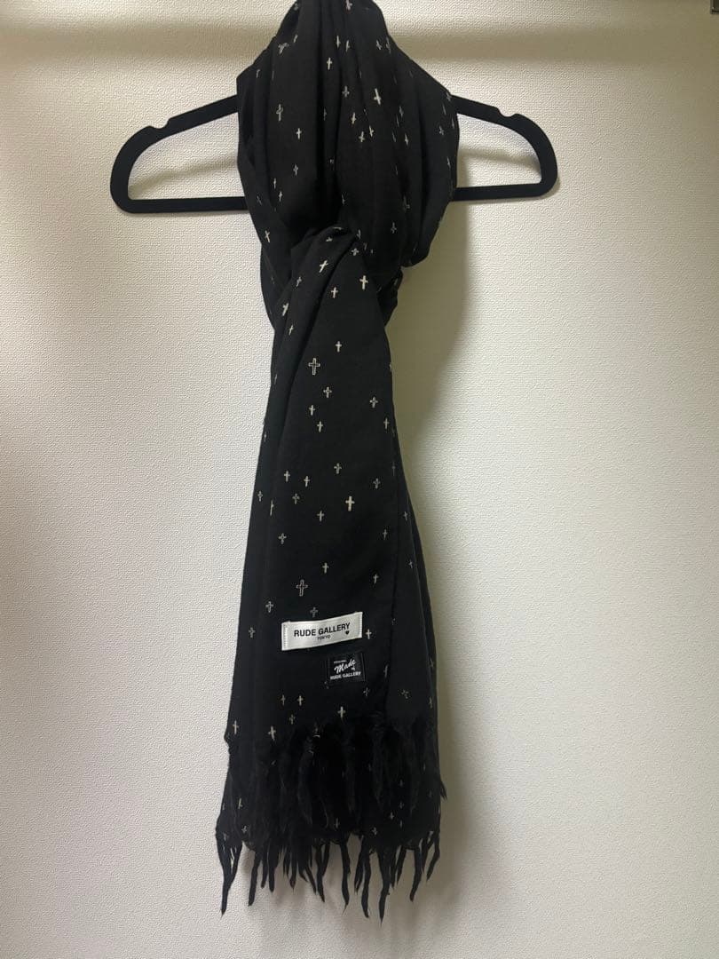 タイムセールRUDE GALLERY 十字架プリントストール　BK チバ　ケルト