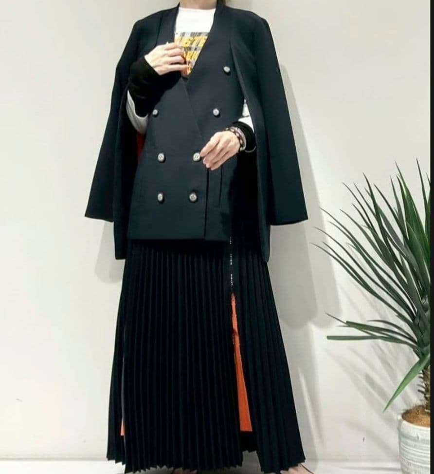 れな★Risley★ノーカラー2way配色ジャケット