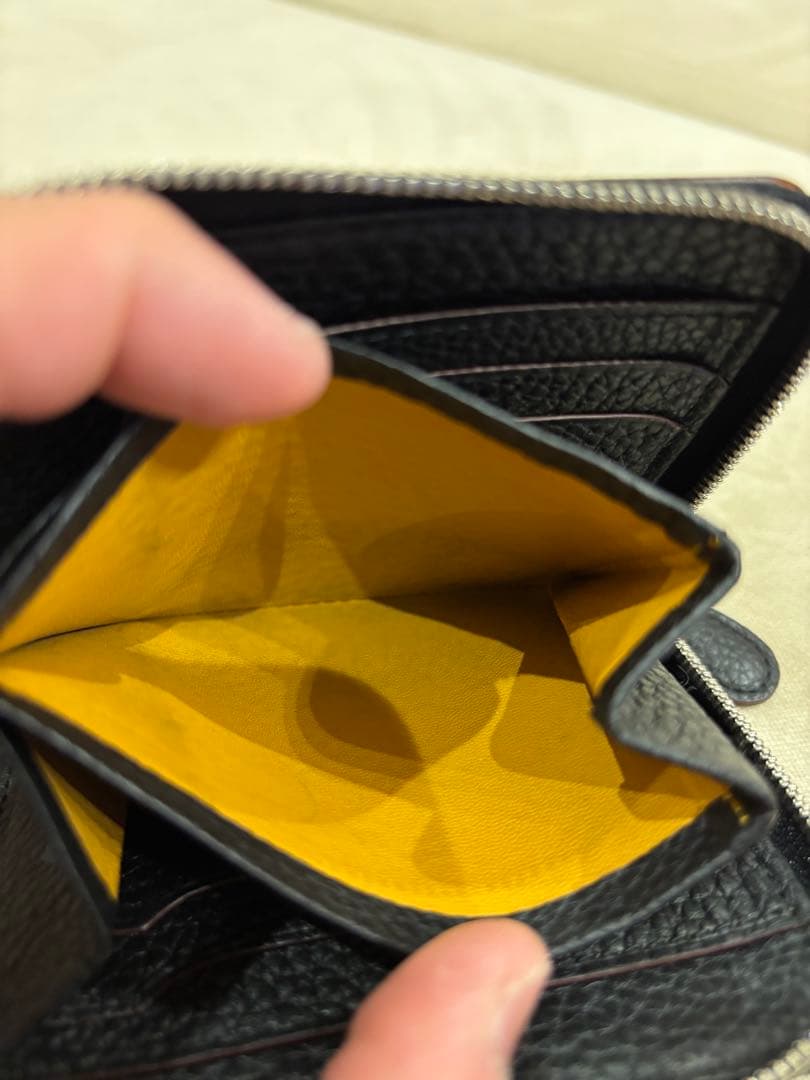 GANZO フレンチカーフ Lファスナー二つ折り財布