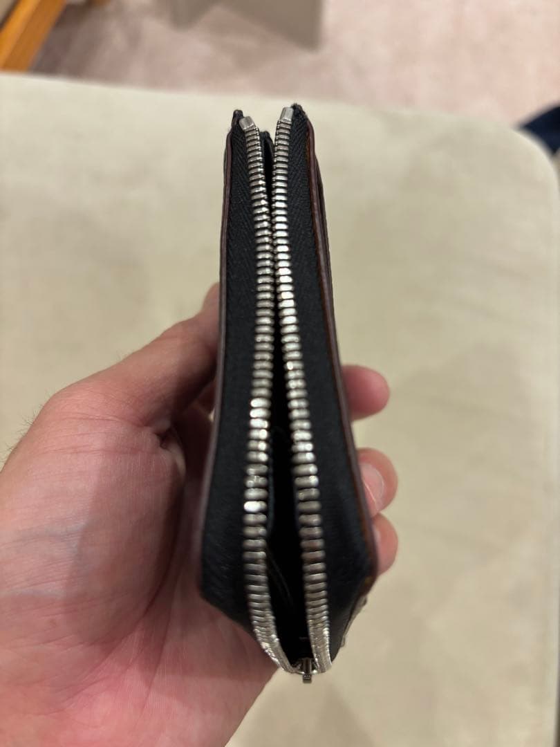 GANZO フレンチカーフ Lファスナー二つ折り財布