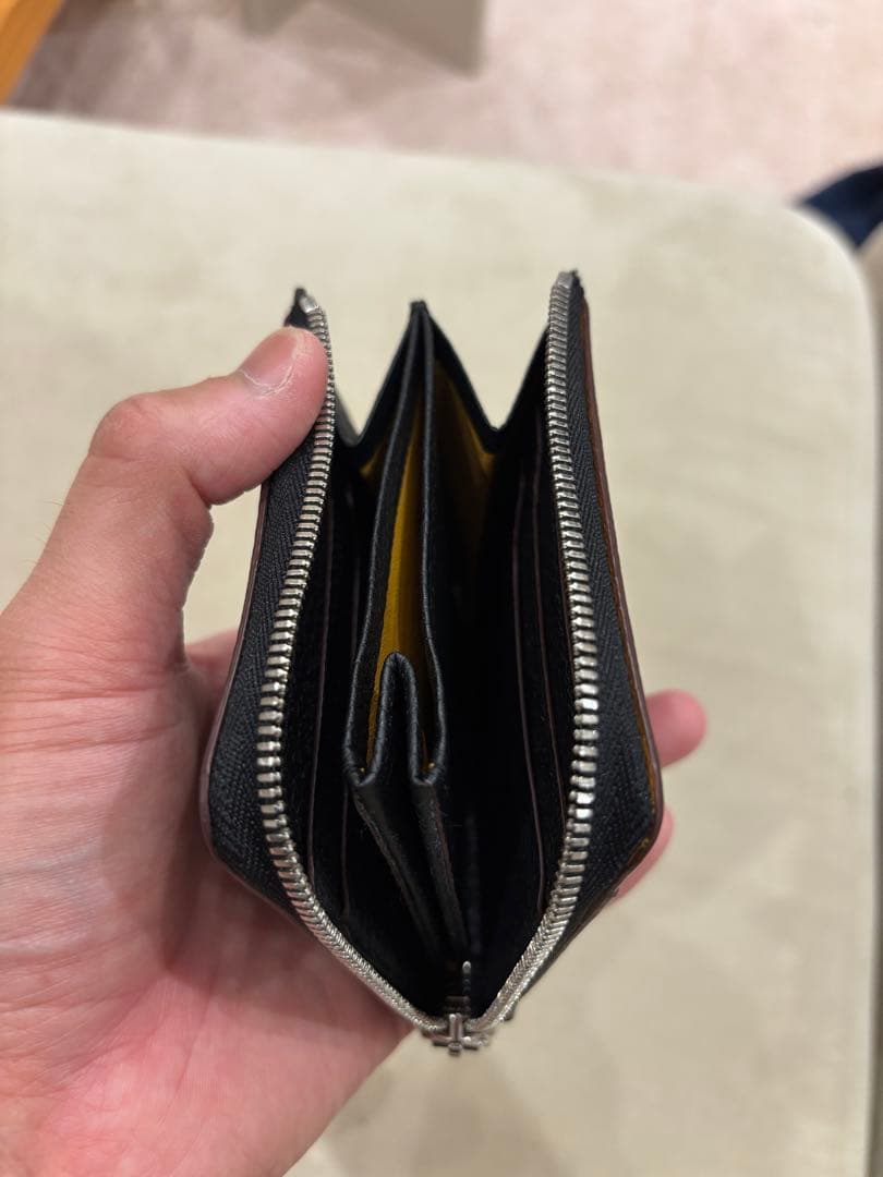 GANZO フレンチカーフ Lファスナー二つ折り財布