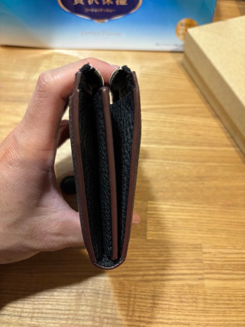 GANZO フレンチカーフ Lファスナー二つ折り財布