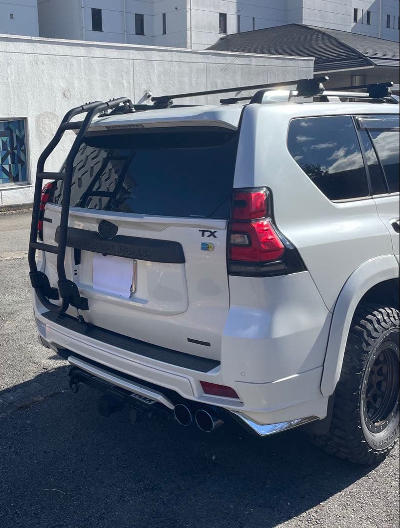 プラド150 TERZOリアラダー【チッピング塗装➕超耐久マッドブラック塗装】