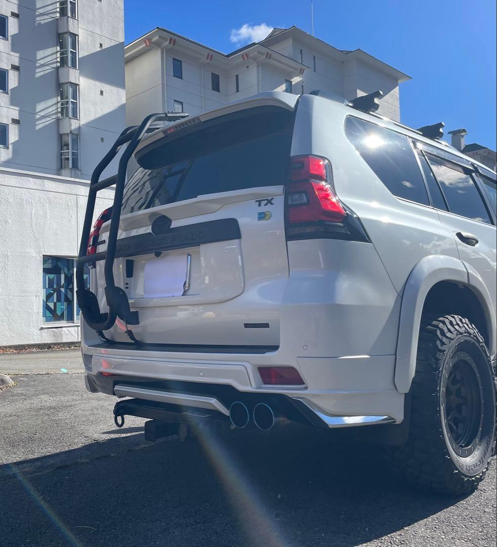 プラド150 TERZOリアラダー【チッピング塗装➕超耐久マッドブラック塗装】