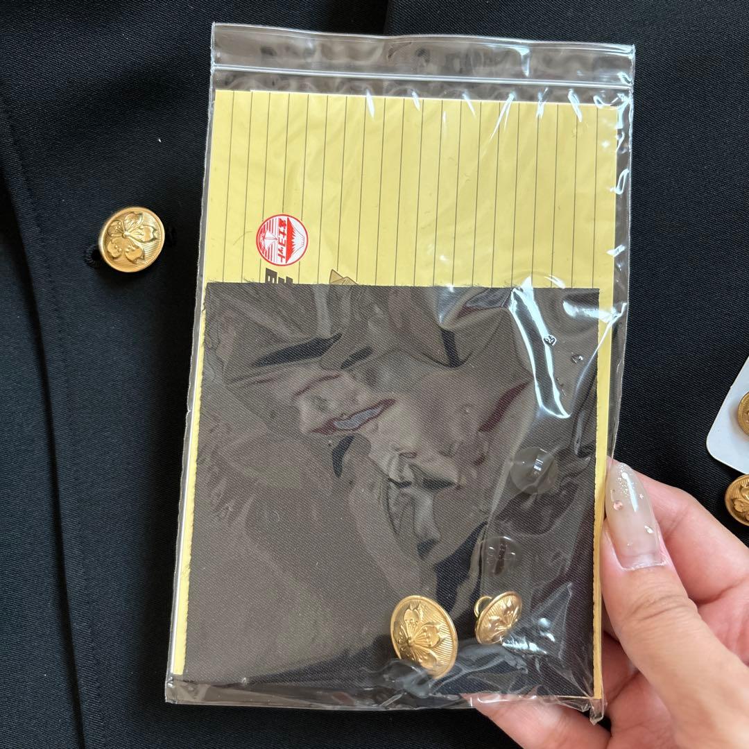 黒い学ラン 男 男児 サイズ140 ショートズボン2枚セット