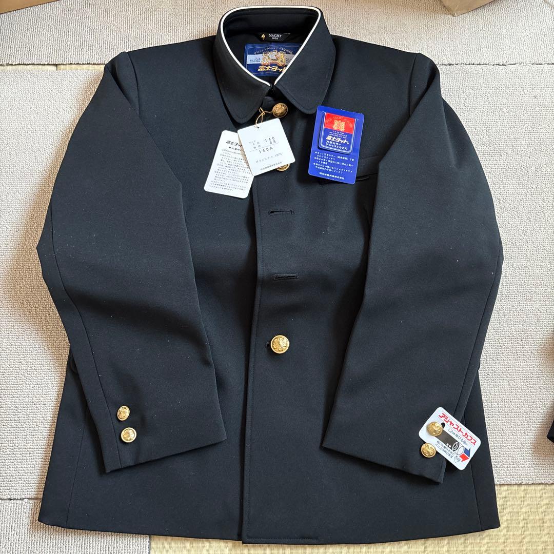 黒い学ラン 男 男児 サイズ140 ショートズボン2枚セット