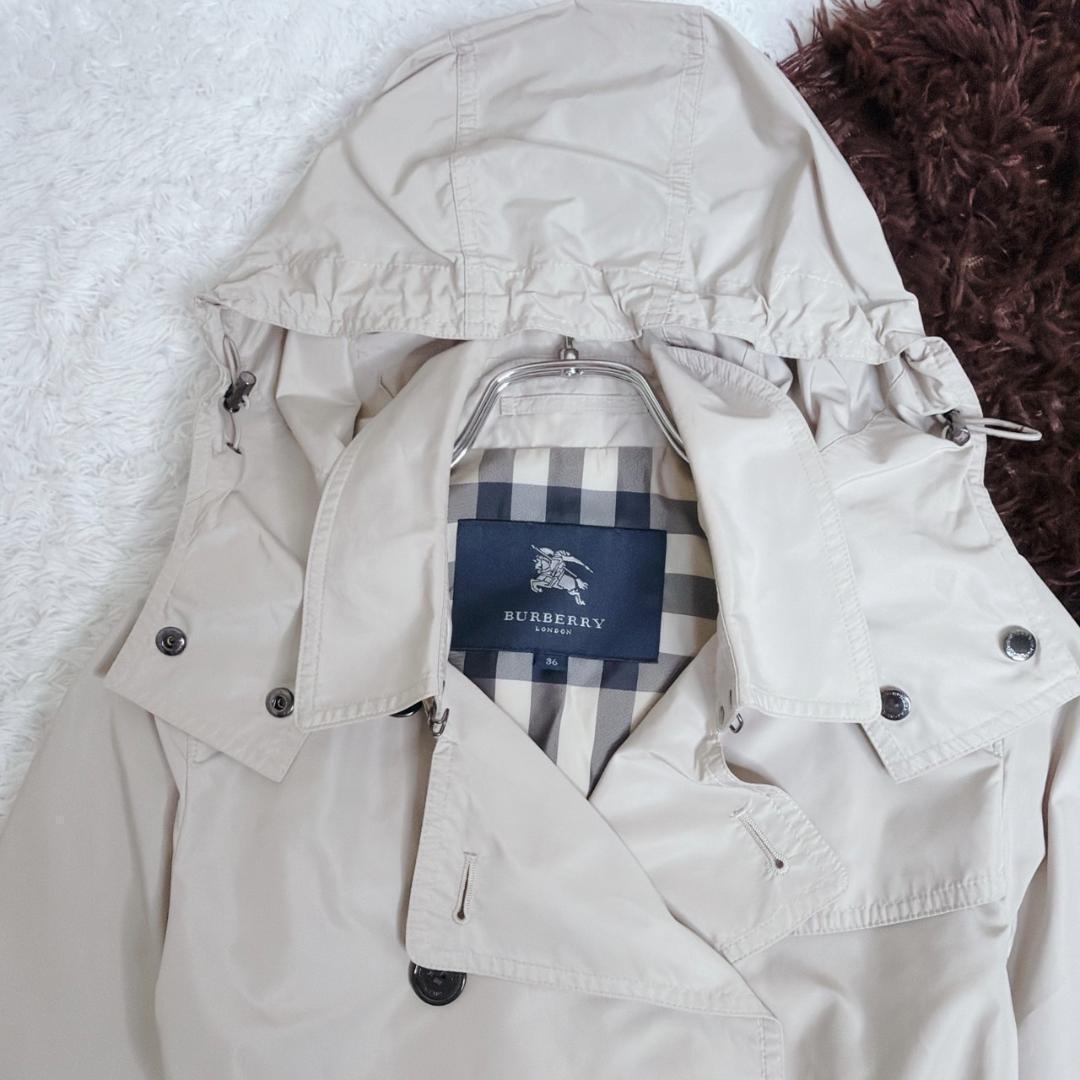 希少✨ BURBERRY バーバリー トレンチコート 2way フード着脱可