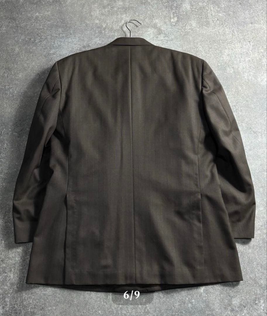 ヴィンテージセットアップ　ダブルスーツ　ウール　成人式　卒業式　ブラウ