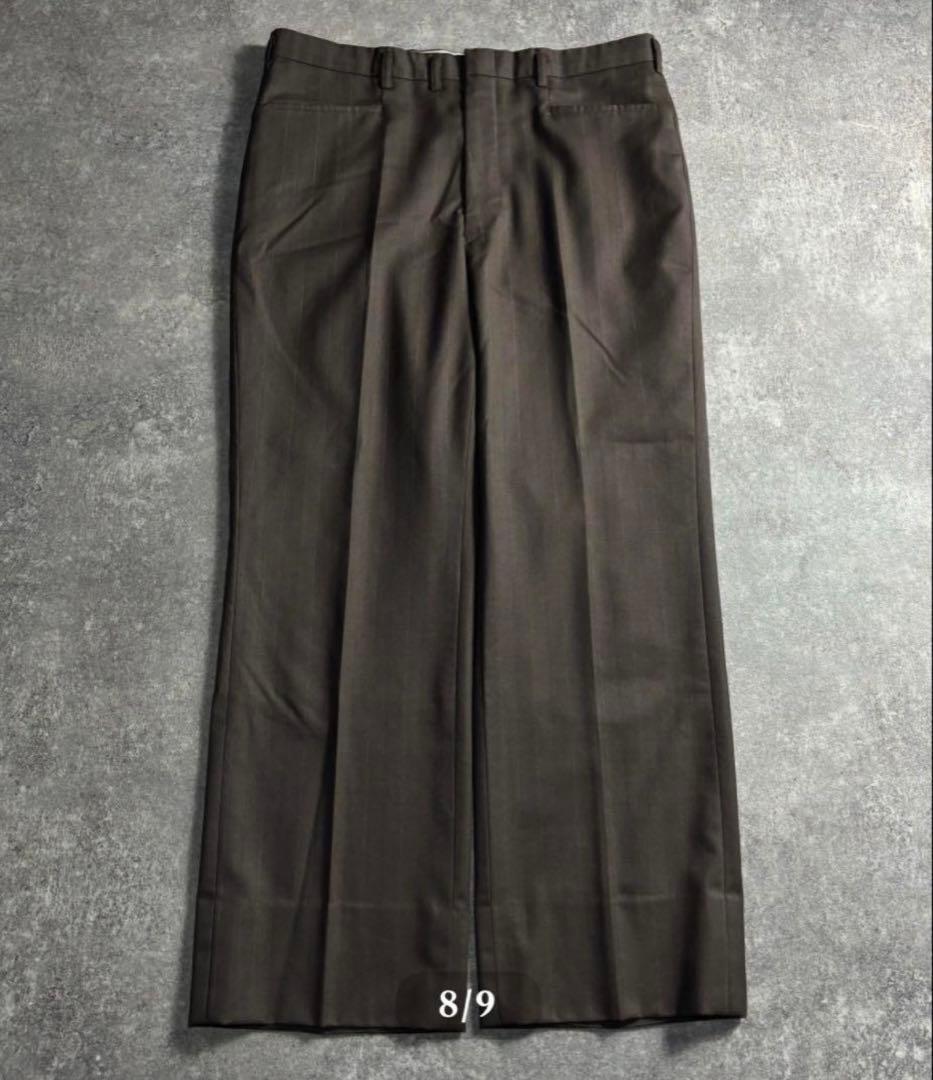 ヴィンテージセットアップ　ダブルスーツ　ウール　成人式　卒業式　ブラウ