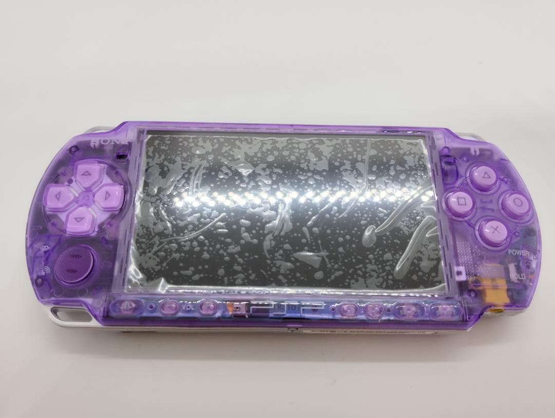PSP 3000 すぐ遊べるセット【美品・カスタム】スケルトン　紫 パープル