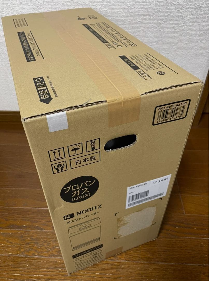 ノーリツ ガスファンヒーター GFH-4007S-WS【新品未開封】