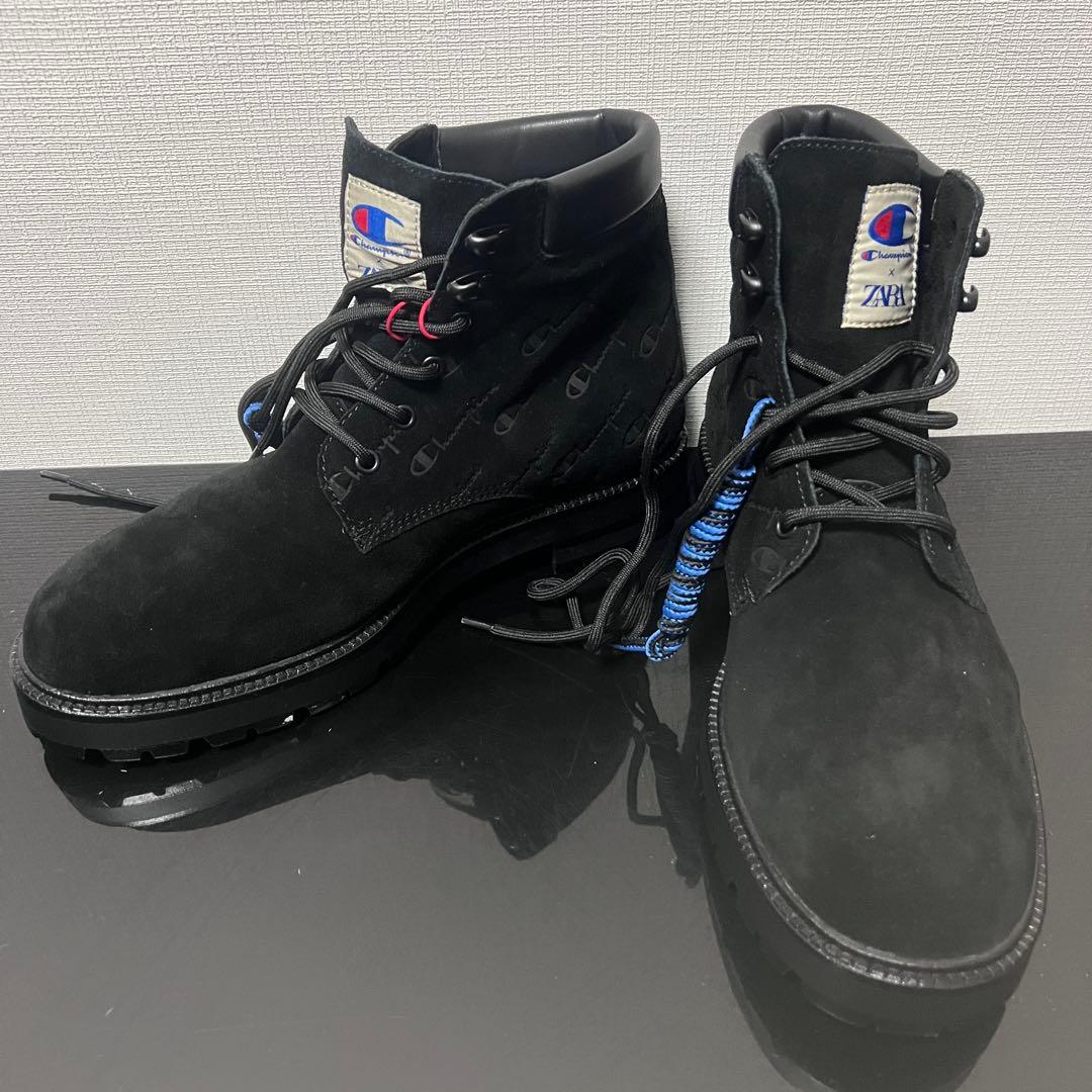 Champion ×ZARAレースアップレザーブーツ　27.5cm
