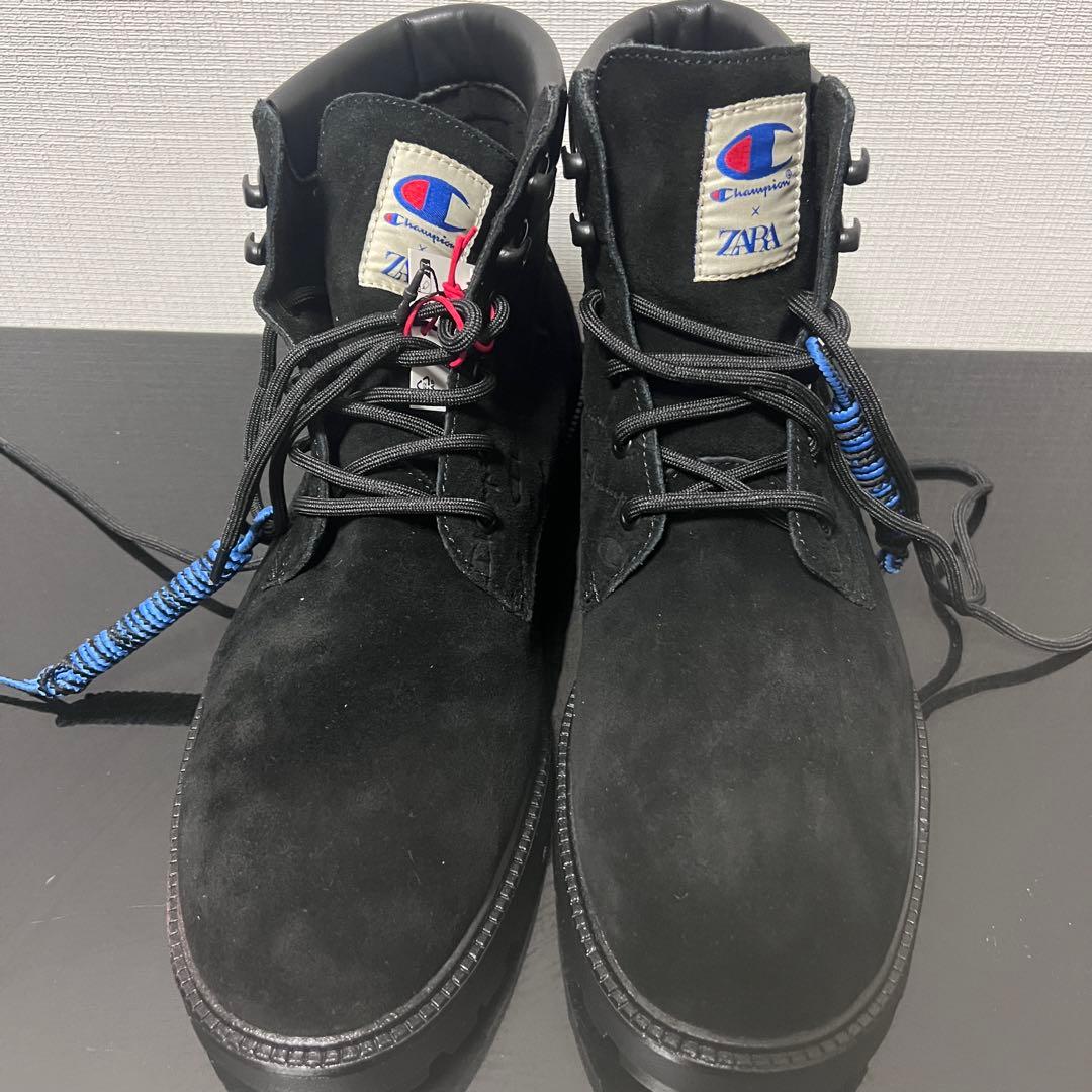 Champion ×ZARAレースアップレザーブーツ　27.5cm