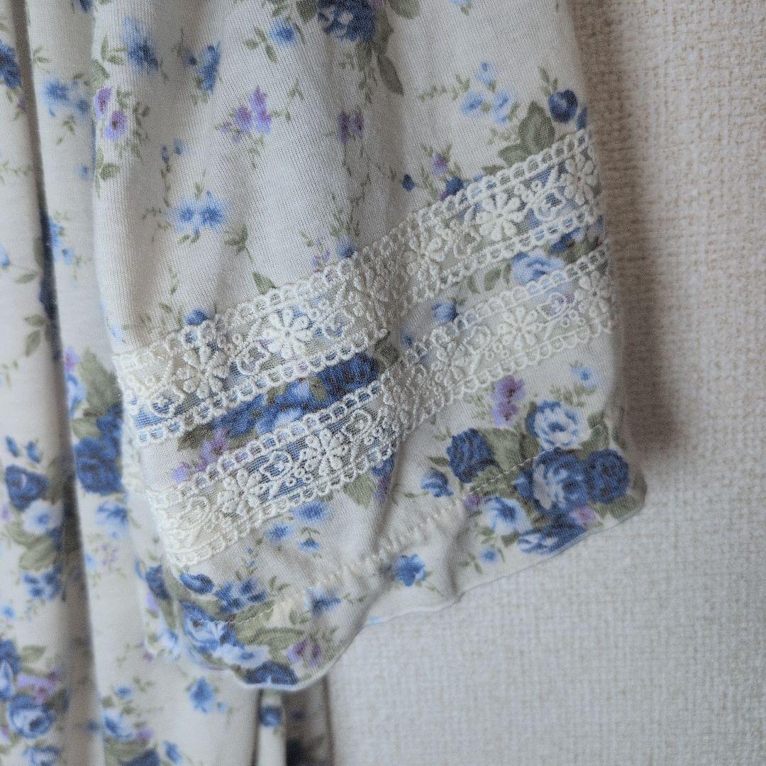 ♡LIZLISA♡flower 平成ギャル リズリサレース編み上げ花柄トップス