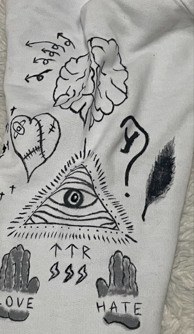 ワンオク Taka風 タトゥーパーカー