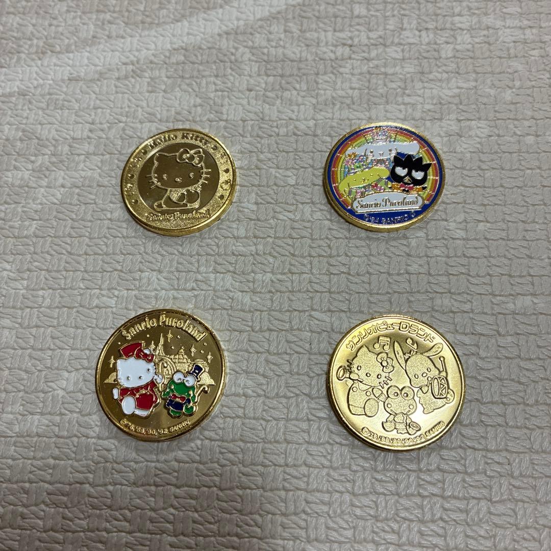 新品 記念メダル / サンリオピューロランド 4種セット / 茶平工業