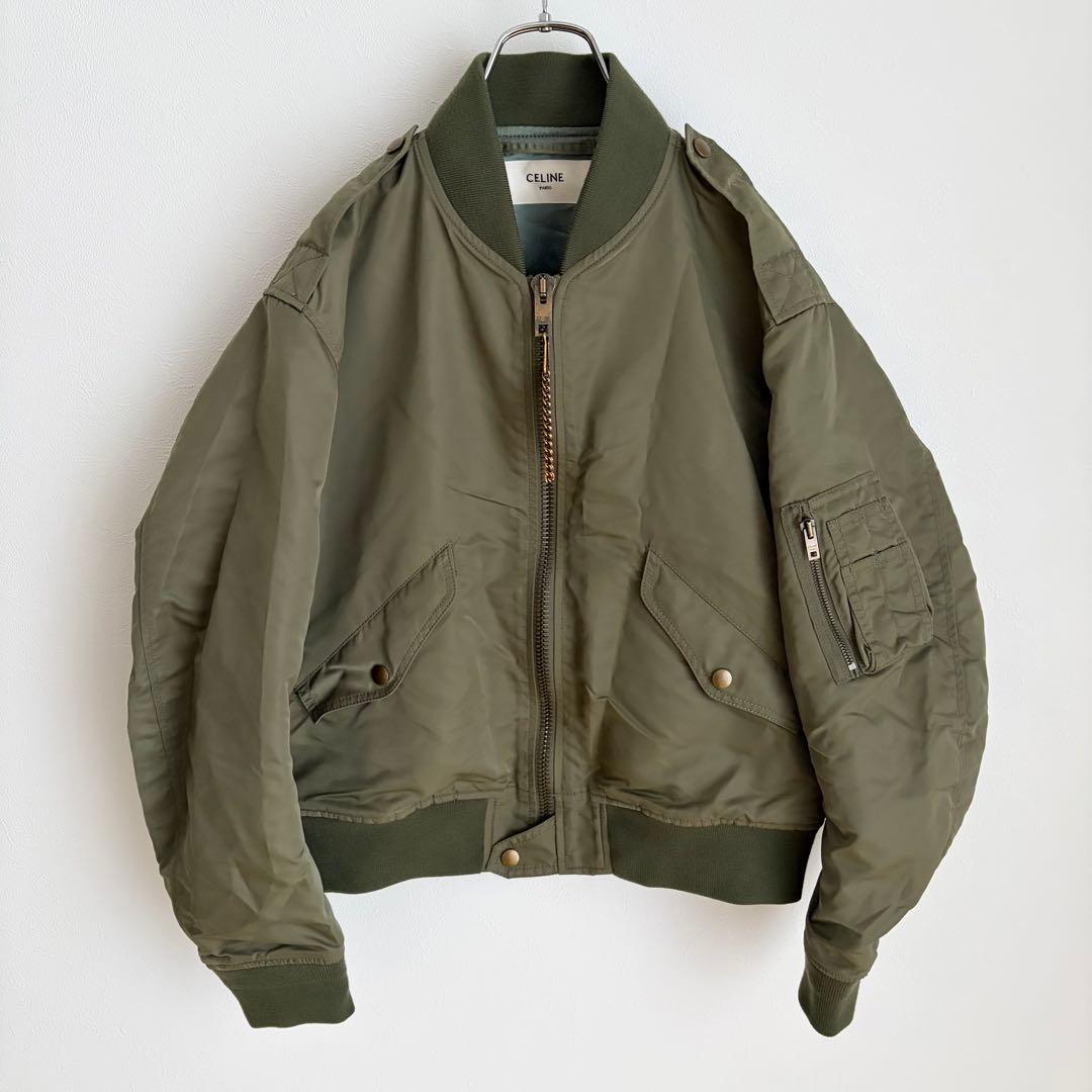 CELINE エディ期 ナイロンツイル ボンバージャケット M MA-1