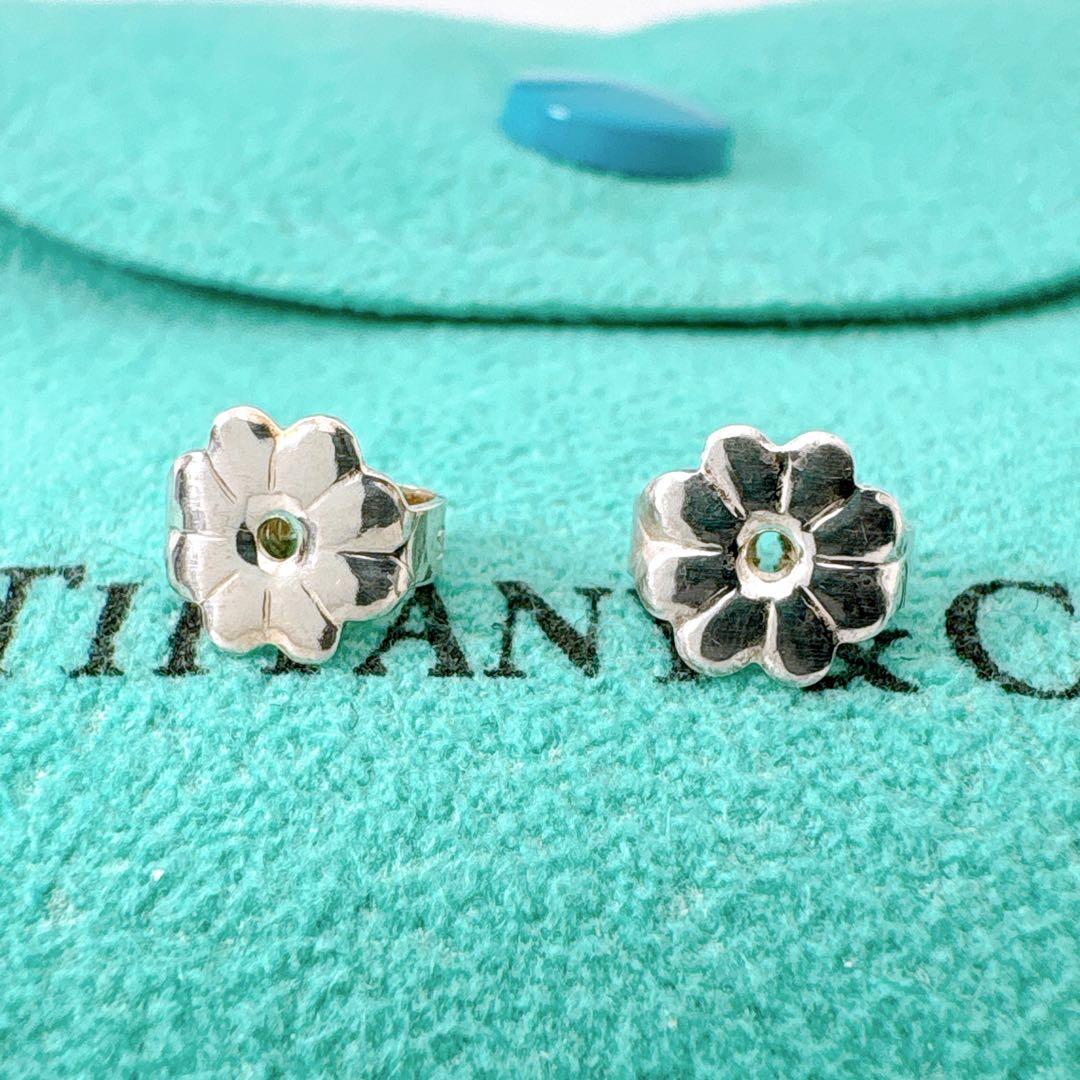 極美品 オールドティファニー サマセット ノット ボール ピアス シルバー925