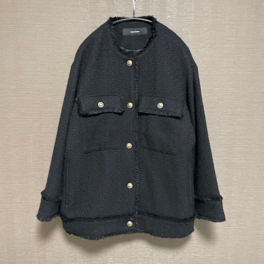 ジャーナルスタンダード クリアツイードジャケット　ブラック