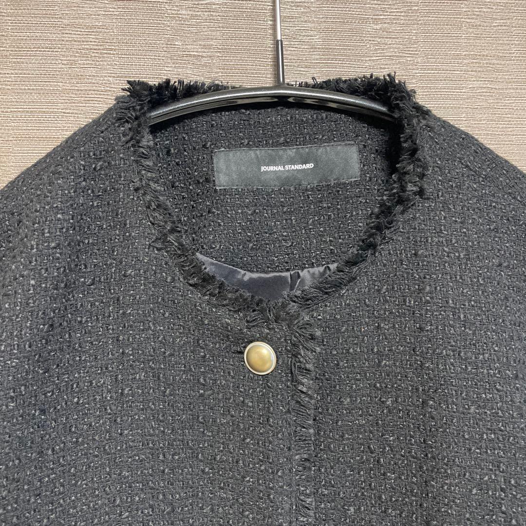 ジャーナルスタンダード クリアツイードジャケット　ブラック