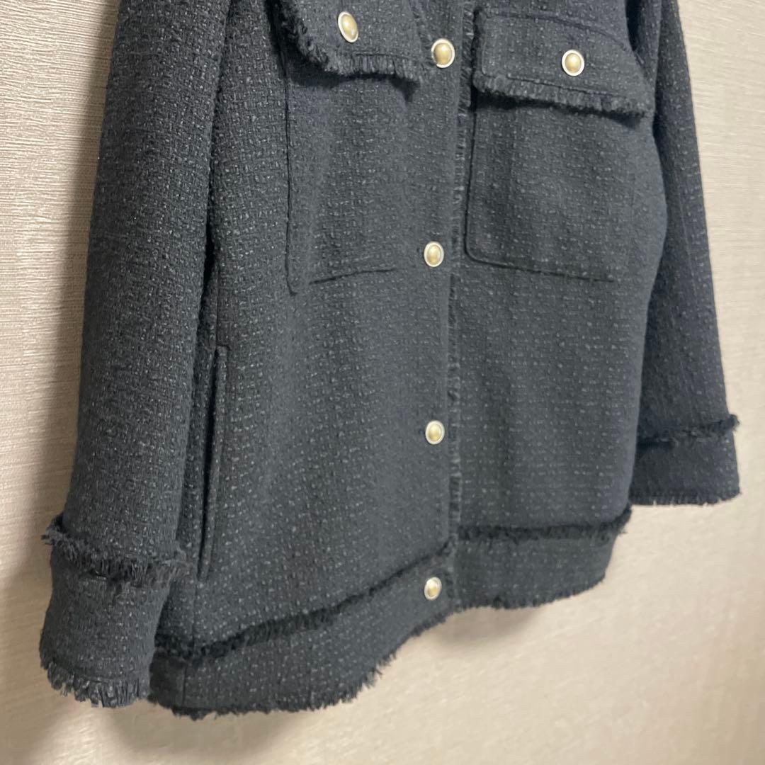 ジャーナルスタンダード クリアツイードジャケット　ブラック